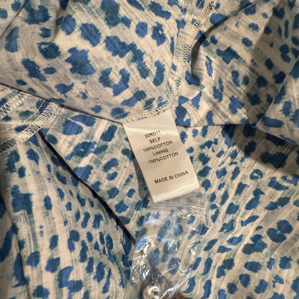 Hunter Bell, Jenkins Dress Blue/Gray Leopard Breaststroke Print, Size Large NWOT - Picture 11 of 16